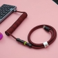 8K Magnetic Switch Keyboard Compatible 1.5M Coiled Type-C USB Cable GX16 Aviator Connector Spiral Paracord with Double Sleeve